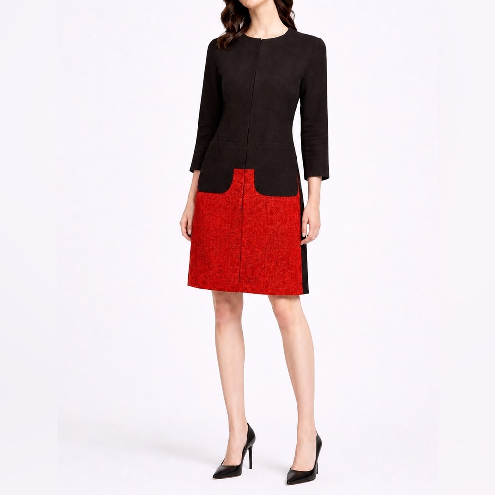 Scotch & Soda black and Red Long Blazer Jacket Size small